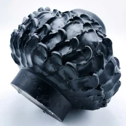 Vaso rotondo nero opaco Onda