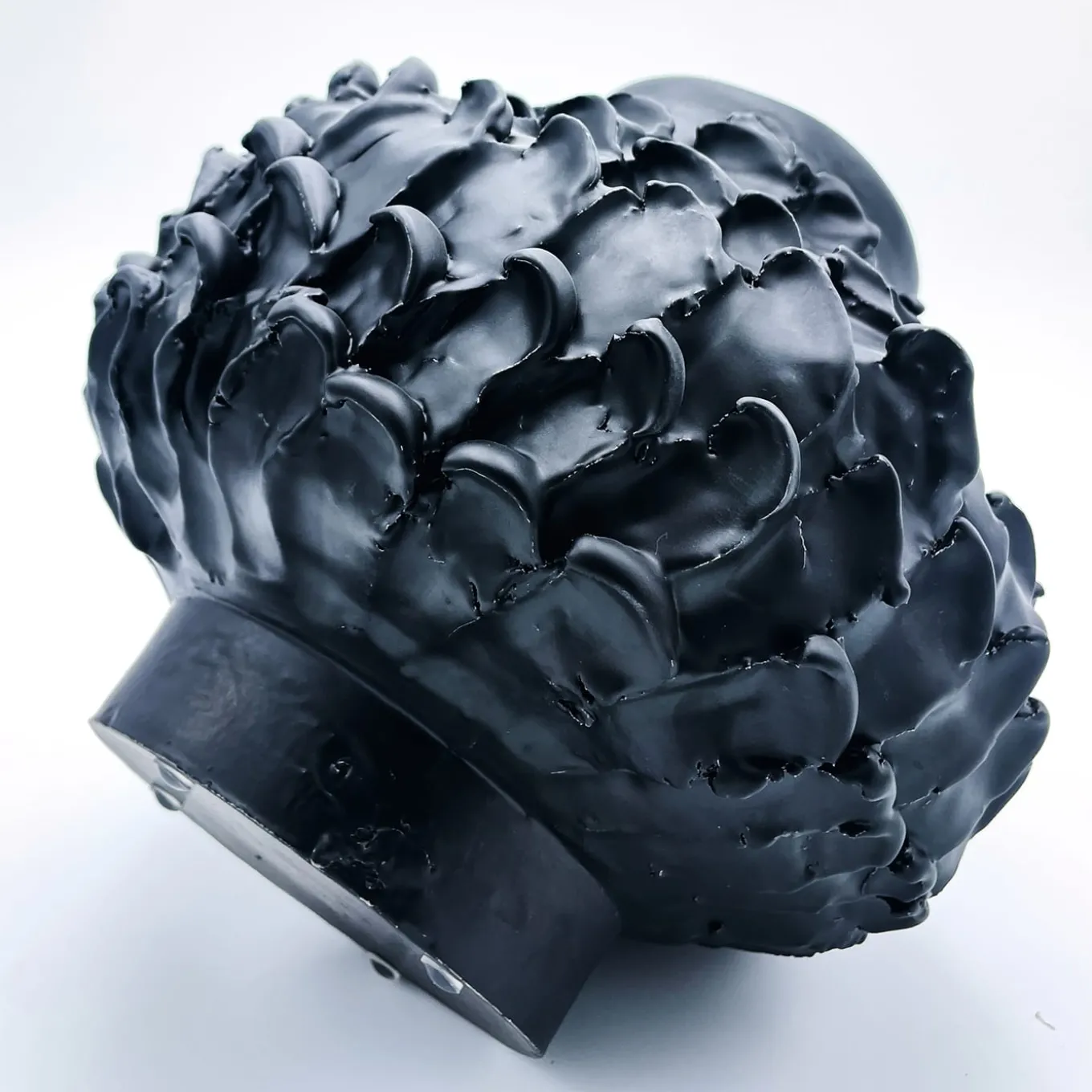 Vaso rotondo nero opaco Onda