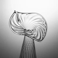 Vaso Soliflore Millerighe XSmall in Vetro Trasparente