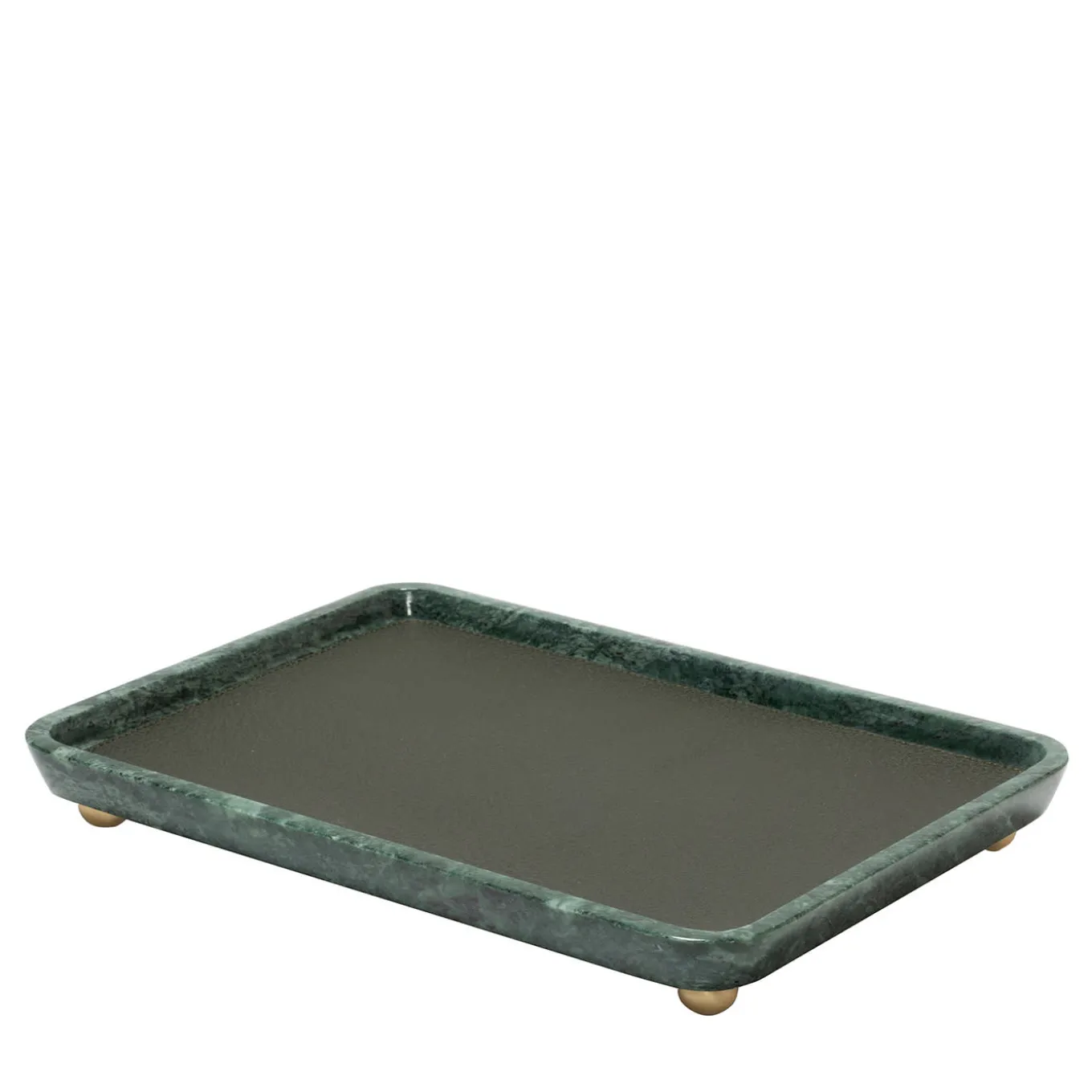 Vassoi rettangolari grandi in pelle e marmo Monza #2