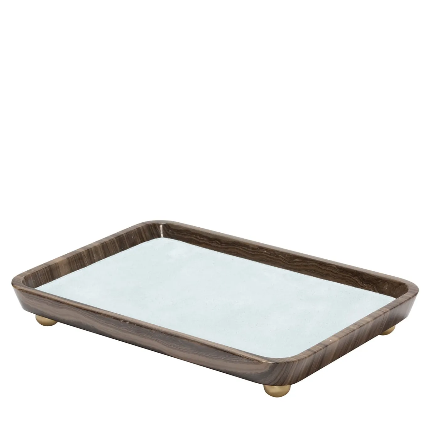 Vassoi rettangolari medi in pelle e marmo Monza #3