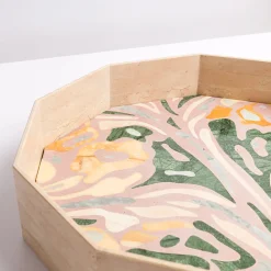 Vassoio decagonale in marmo marmorizzato di Zanellato&Bortotto #4