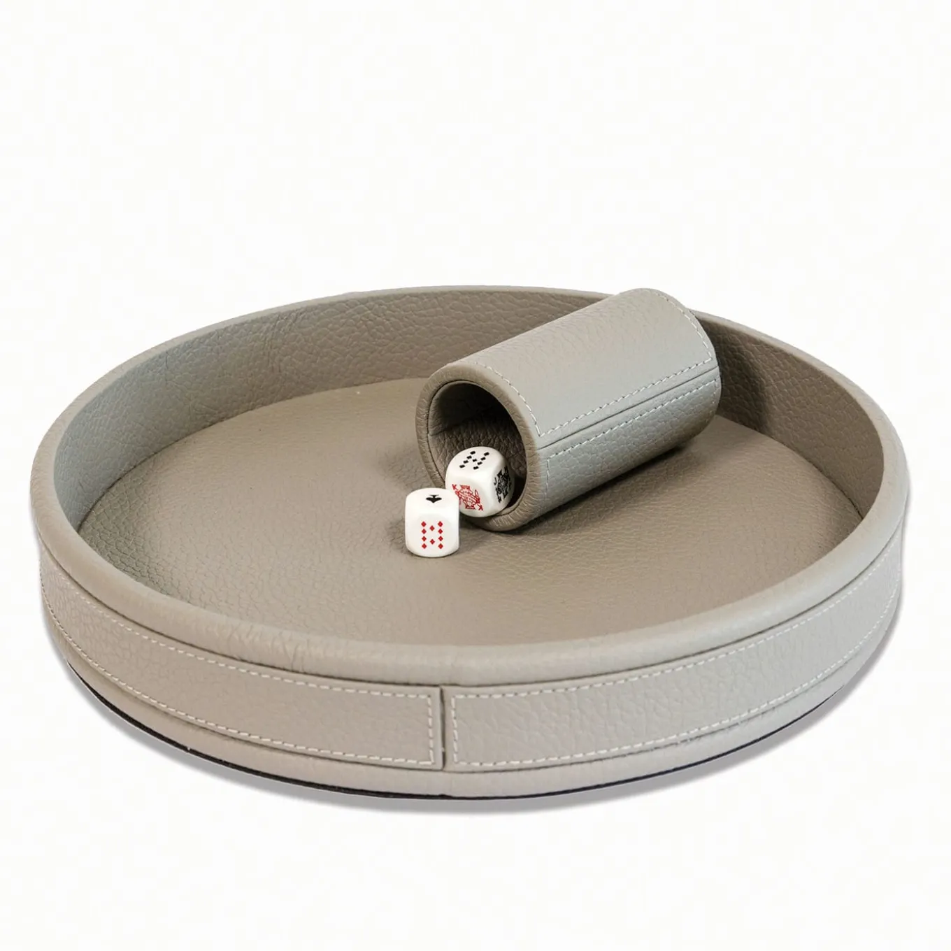Vassoio grigio Poker Dices