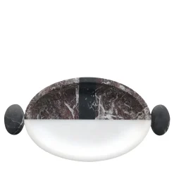 Vassoio in marmo multicolore Romeo di Matteo Cibic