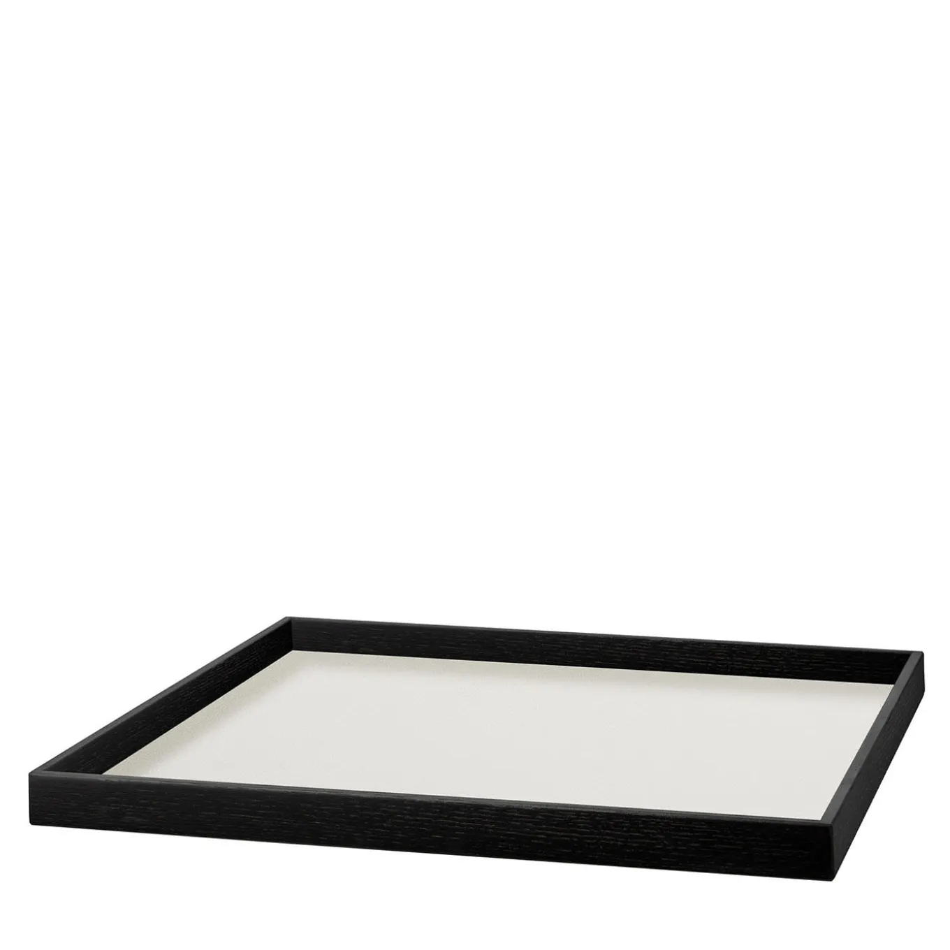 Vassoio in pelle Mondo bianco