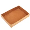 Vassoio medio in pelle naturale