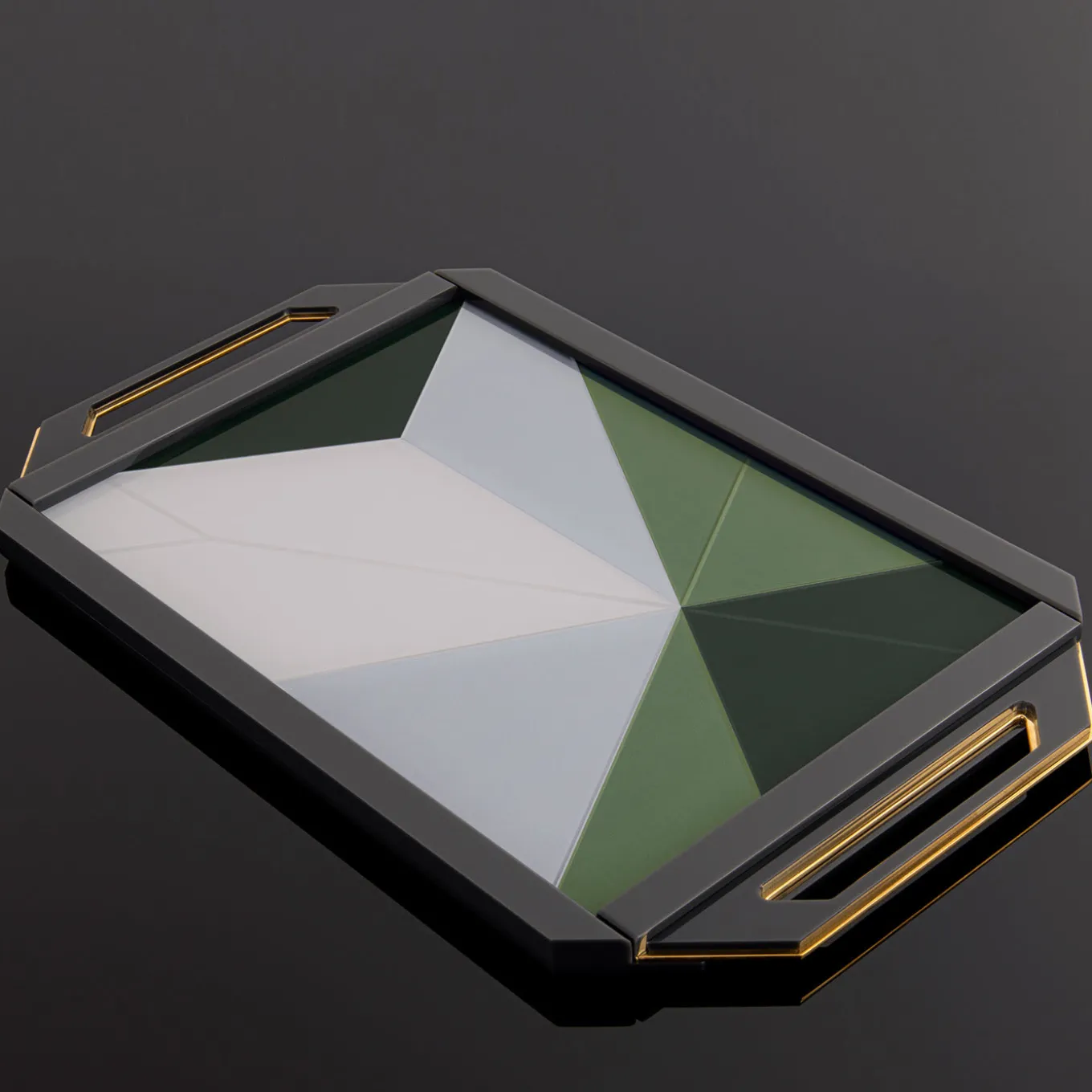 Vassoio Medio Verde Mosaico