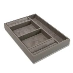 Vassoio piccolo Safety Box in Grigio Luna
