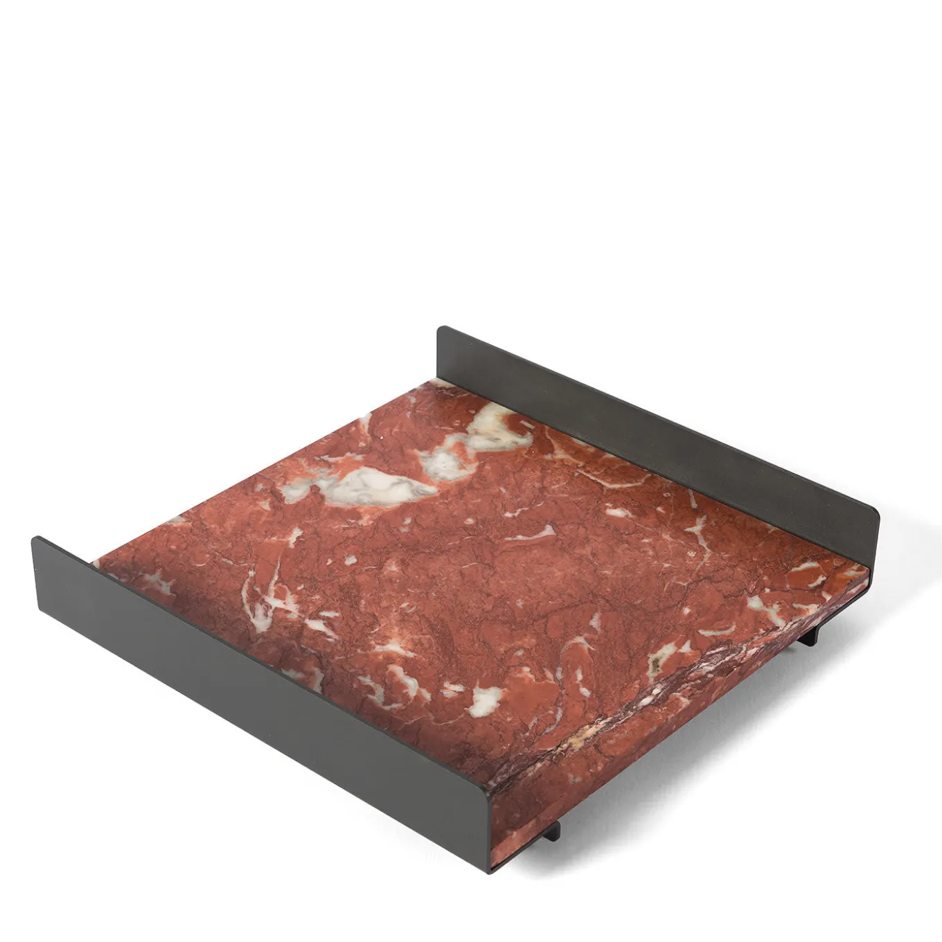 Vassoio Pietra L03 in marmo Rosso Francia di Pietro Lissoni