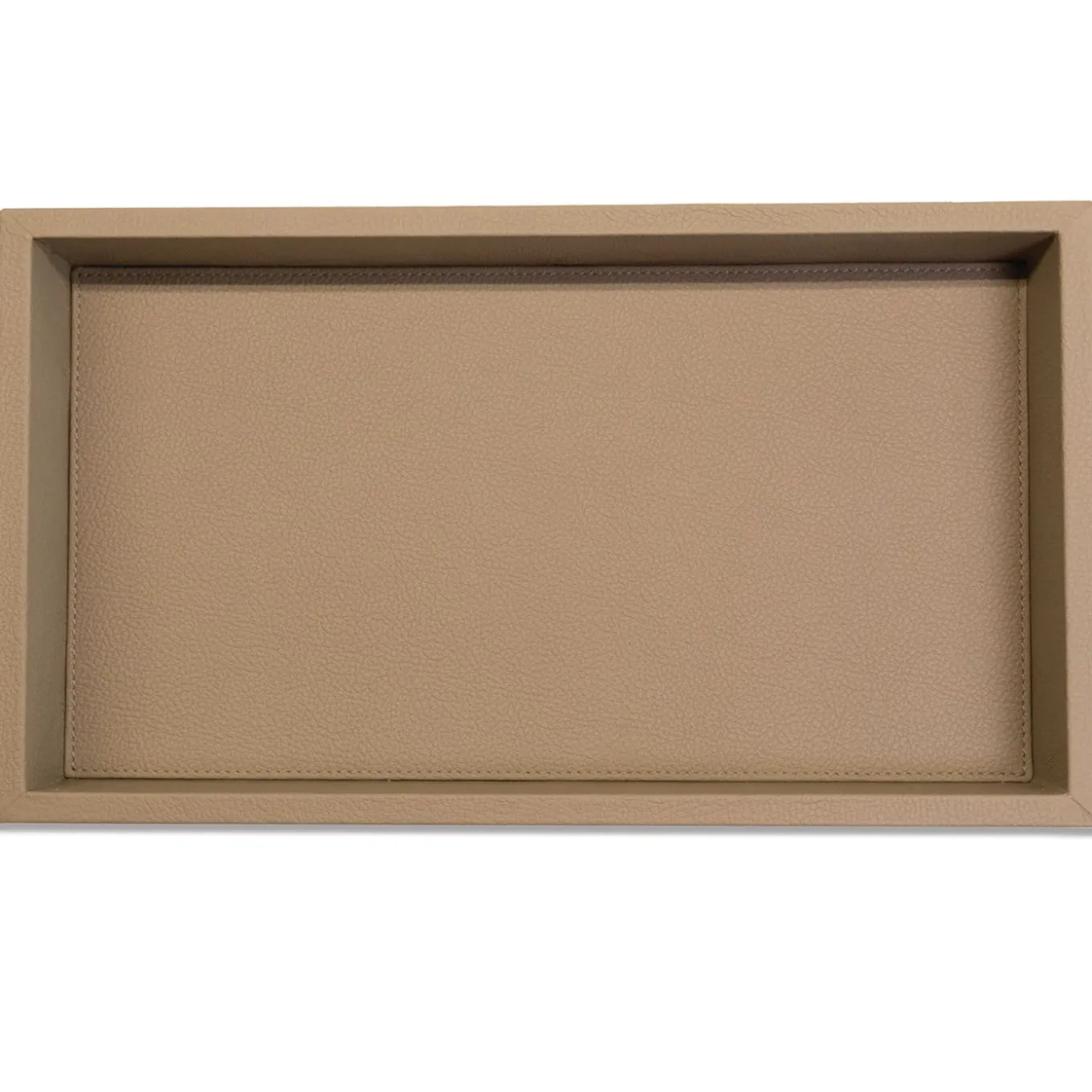 Vassoio porta lettere in pelle grigia Milano