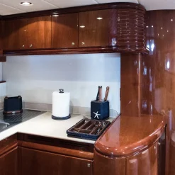 Vassoio rettangolare blu extra-large con inserti in corda