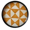 Vassoio rotondo a triangolo arancione
