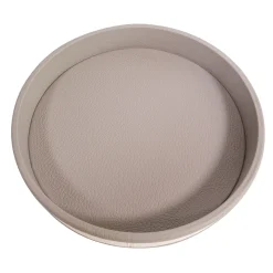 Vassoio rotondo grigio a strisce