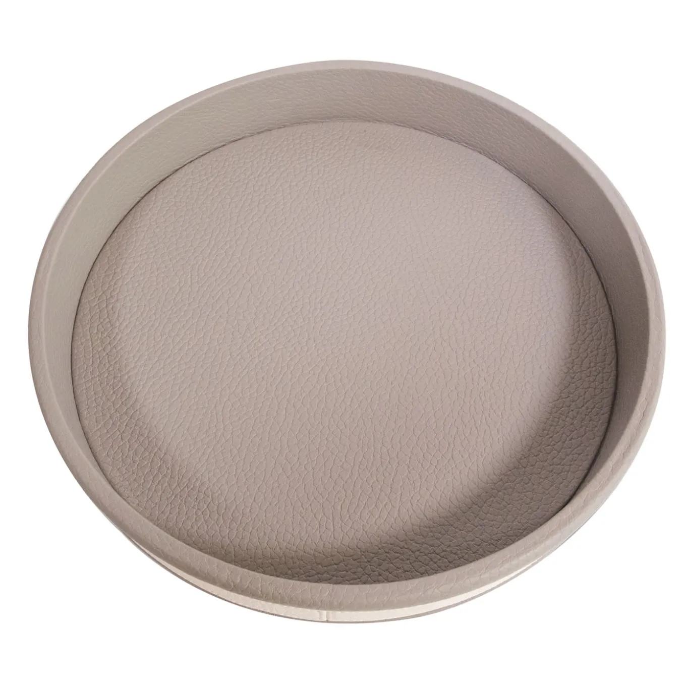 Vassoio rotondo grigio a strisce