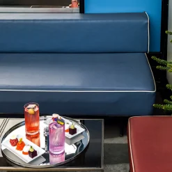 Vassoio rotondo in acciaio inox Stile