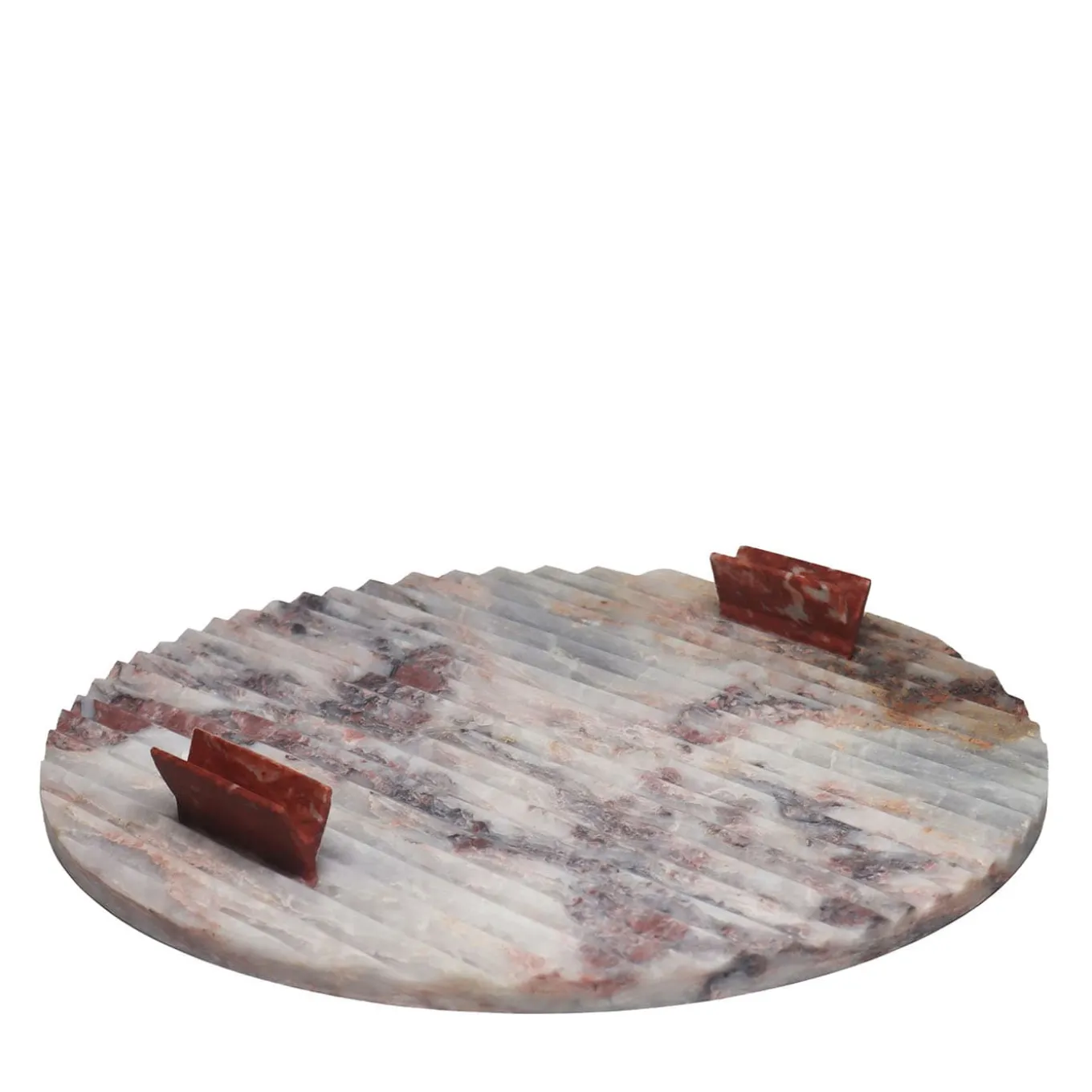 Vassoio rotondo in marmo Versi di Patricia Urquiola