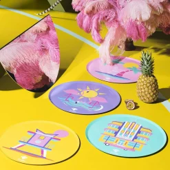 Vassoio Rotondo Martin Edizione Limitata in Metallo Blu