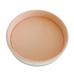 Vassoio rotondo rosa a strisce