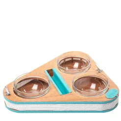 Vassoio triangolare per antipasti a 3 vani