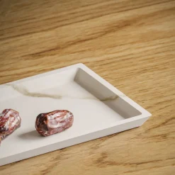 Vassoio Vasco Bianco Carrara di Studioformart