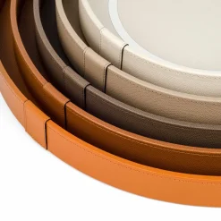 Vassoio Venere piccolo rotondo color taupe