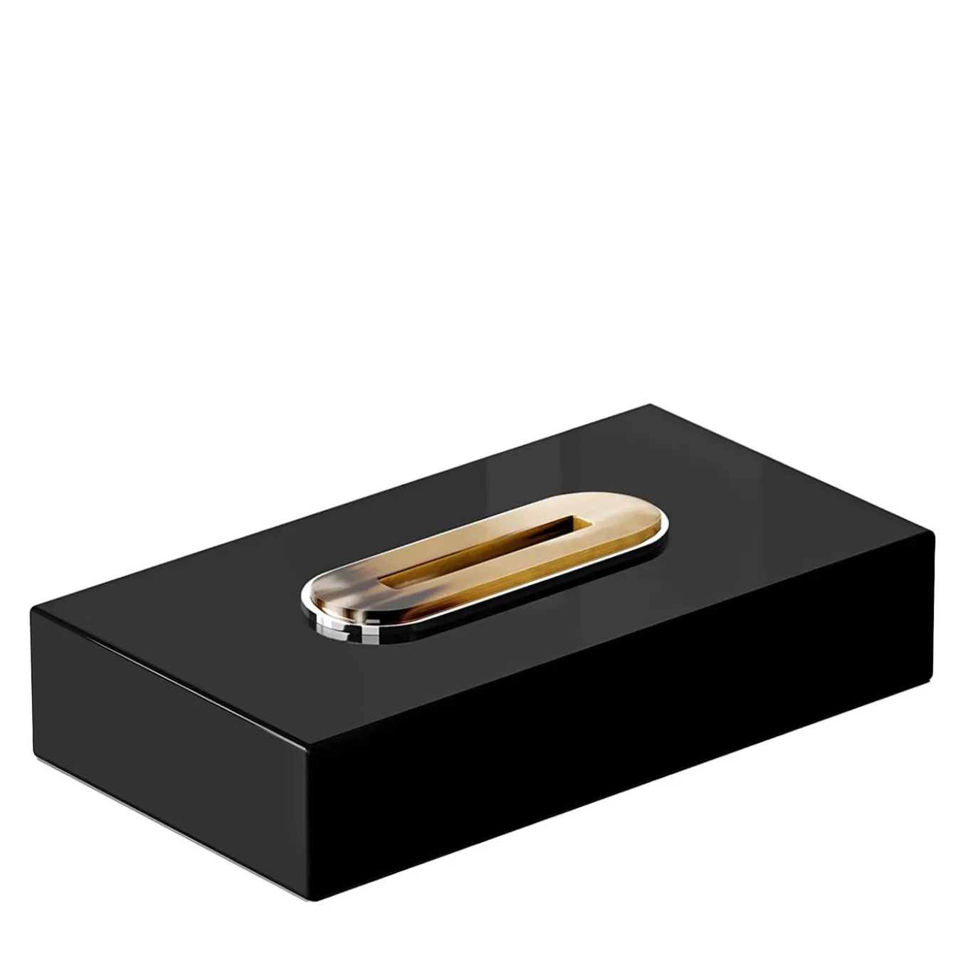 Veletta Scatola di carta velina nera lucida