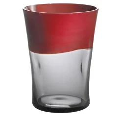 Vetro rosso e grigio Dandy di Stefano Marcato