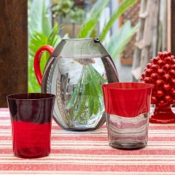 Vetro rosso e grigio Dandy di Stefano Marcato