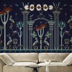 Via Salvestrina 12 Blu Notte Carta da parati