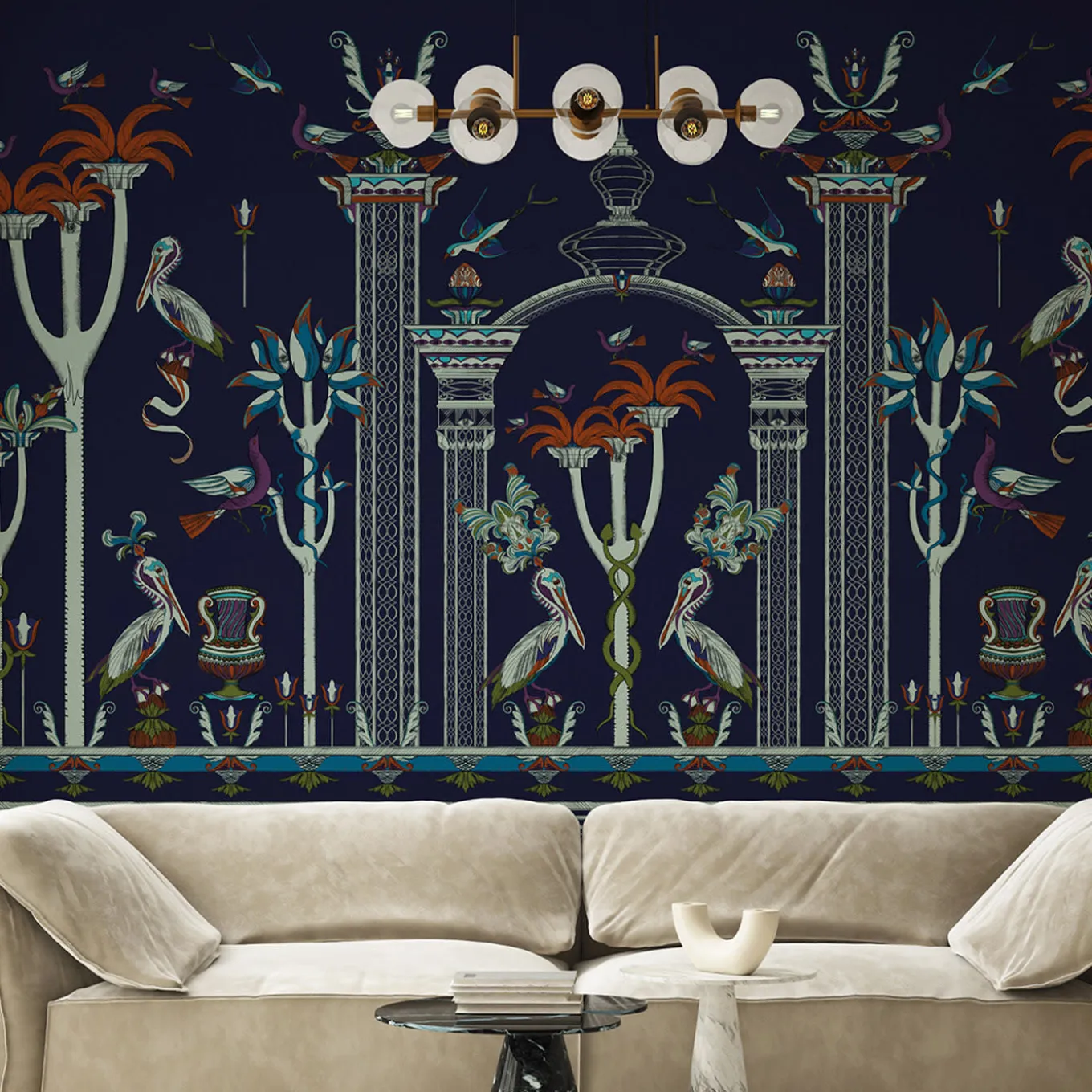 Via Salvestrina 12 Blu Notte Carta da parati