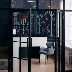 Via Salvestrina 12 Blu Notte Carta da parati