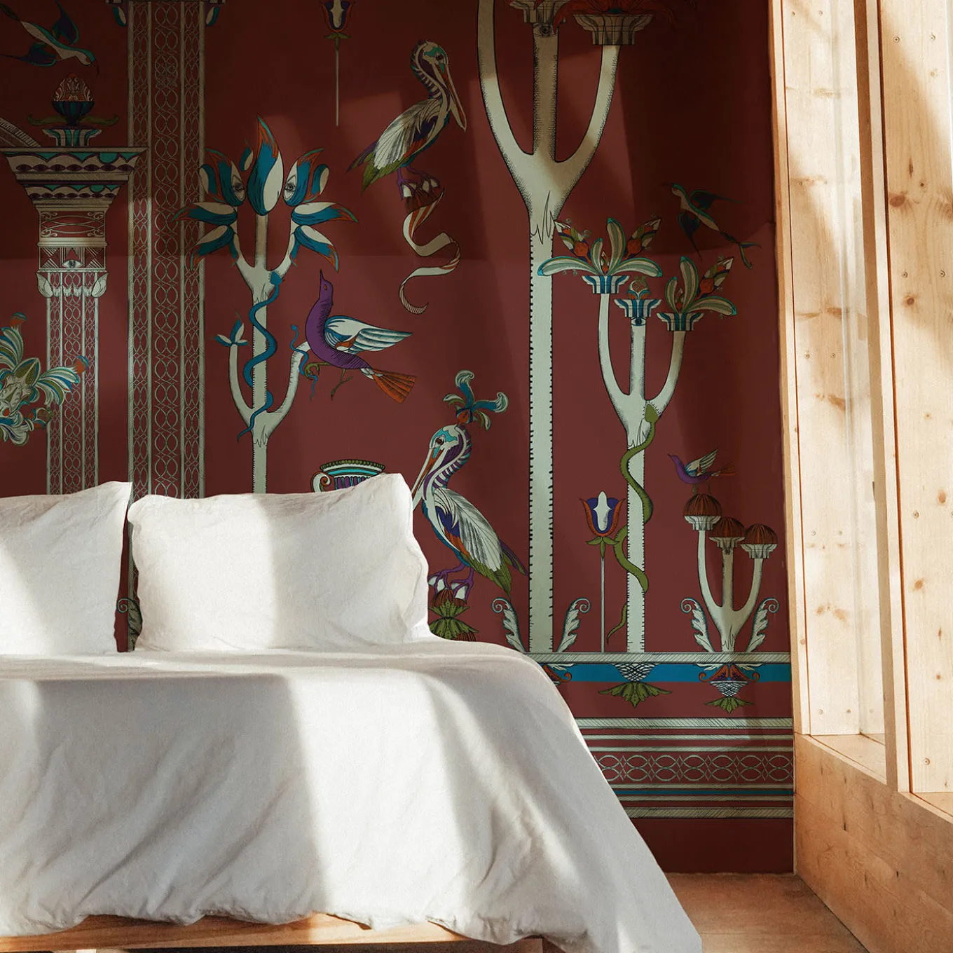 Via Salvestrina 12 Carta da parati Mattone Bruciato