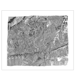 Viaggio Periglioso - Disegno a penna su carta