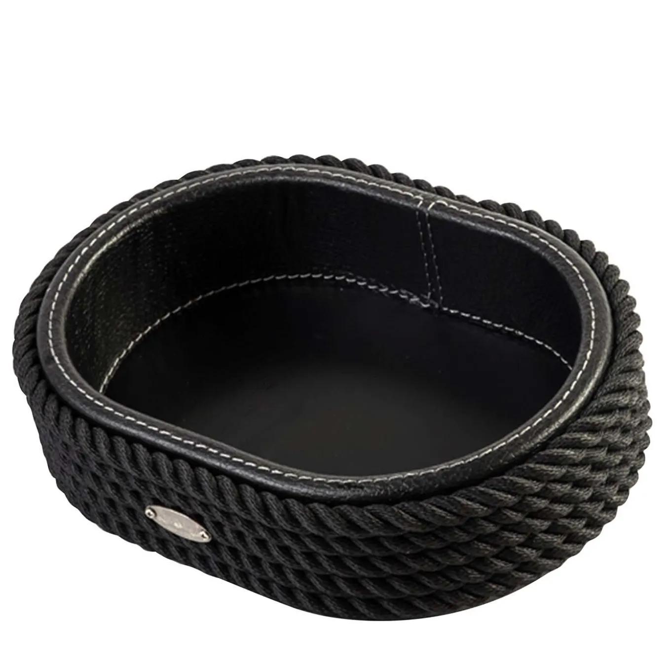 Videopoche ovale nera piccola