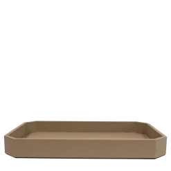 Vide-poche Del Monte grande in pelle Beige Tamarone