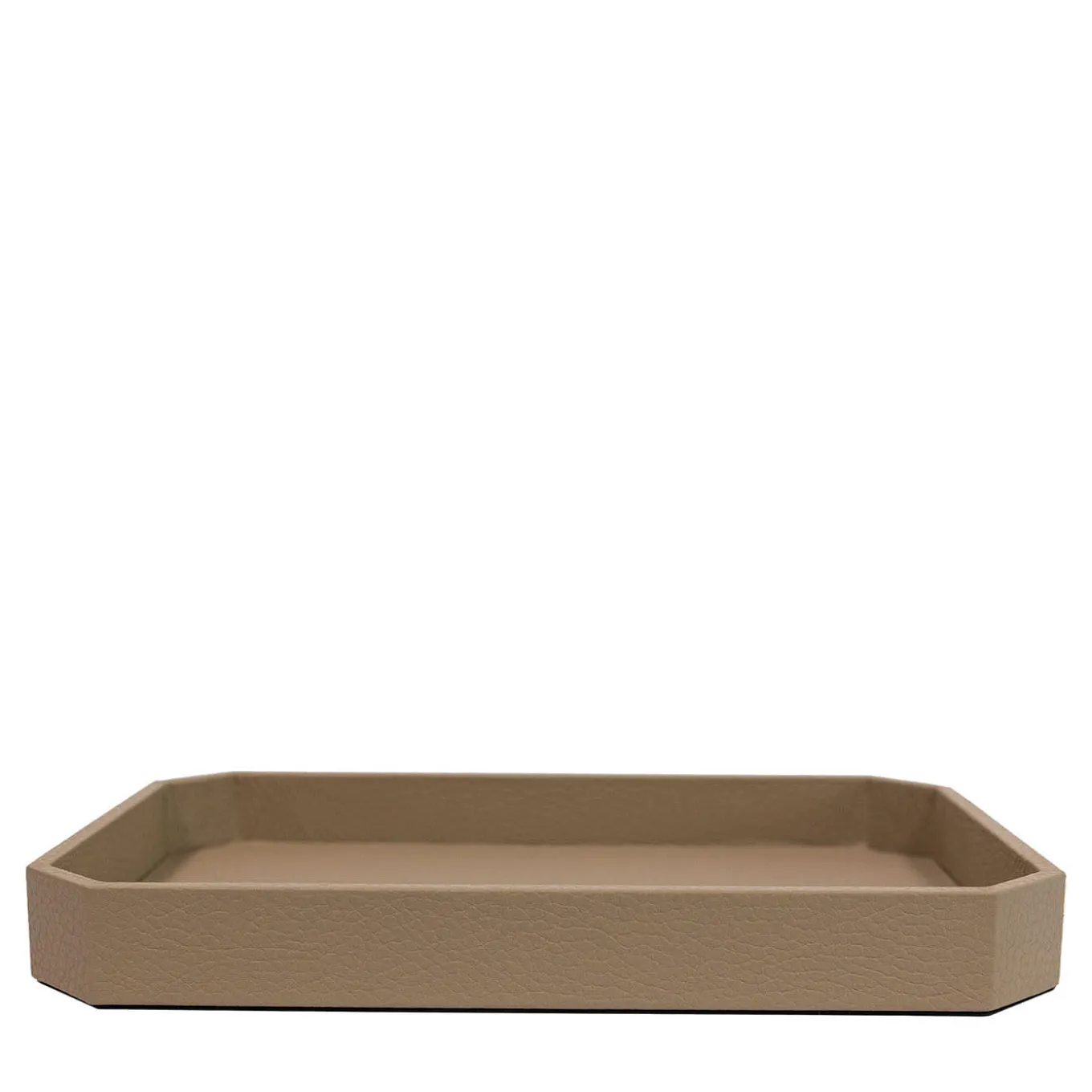 Vide-poche Del Monte grande in pelle Beige Tamarone