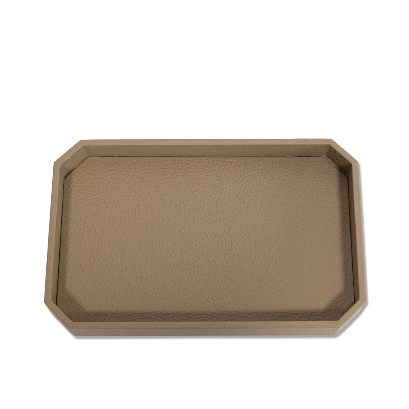 Vide-poche Del Monte grande in pelle Beige Tamarone