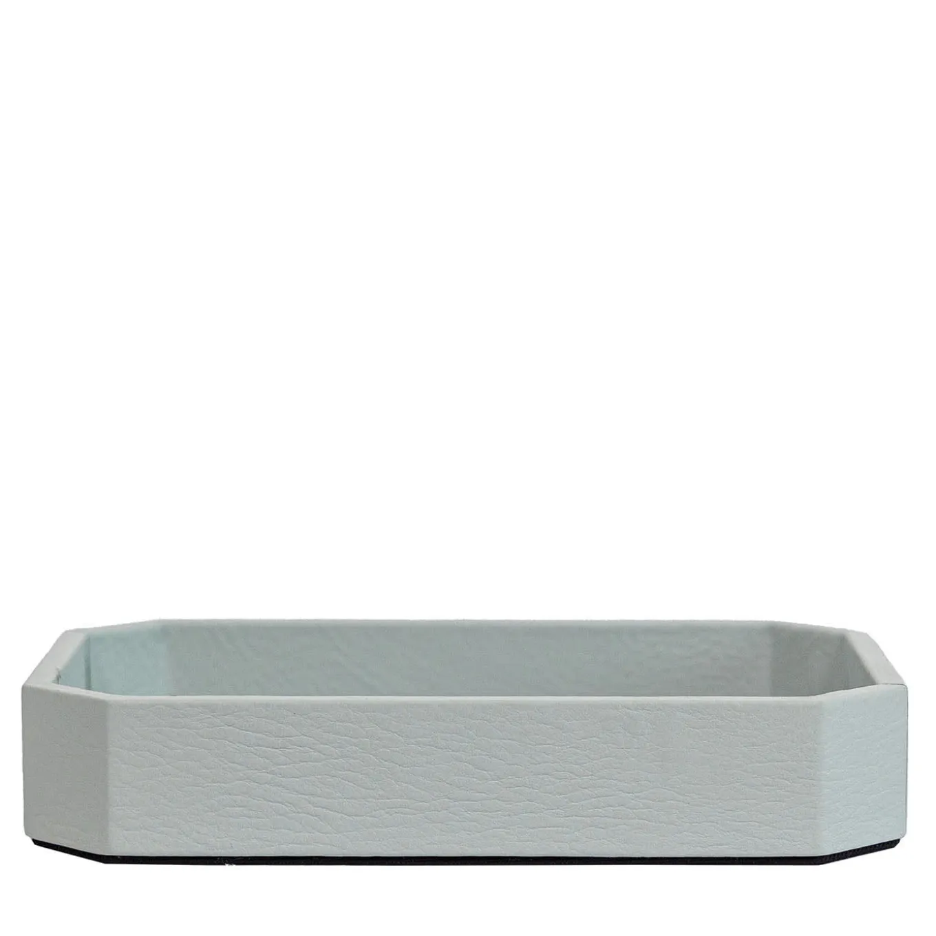 Vide-poche Del Monte piccola in pelle Azzurro Stintino