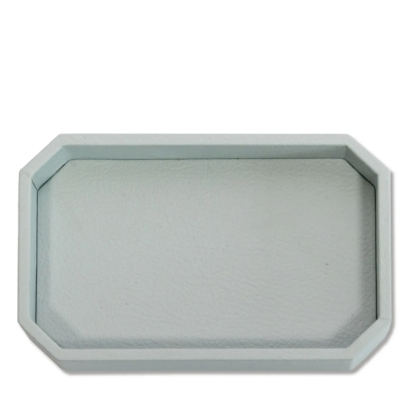 Vide-poche Del Monte piccola in pelle Azzurro Stintino