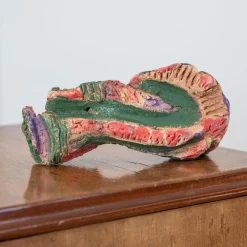 Vortice Scultura Decorativa in Ceramica Dipinta