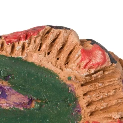 Vortice Scultura Decorativa in Ceramica Dipinta