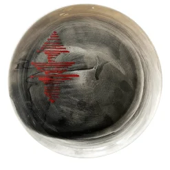 Xmas Gio Piatto da pranzo rotondo nero e rosso #4