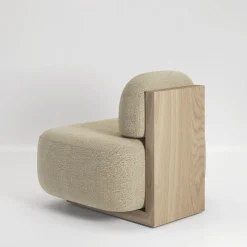 Yoshida Beige Bouclè Armchair