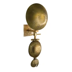 Z612 Applique moderna in cristallo d'ottone